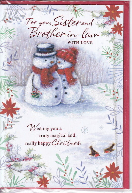 For You Sister And Brother-In-Law With Love Christmas Card - Simon Elvin