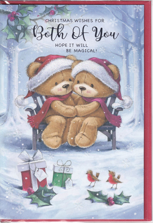 Christmas Wishes For Both Of You Card - Simon Elvin