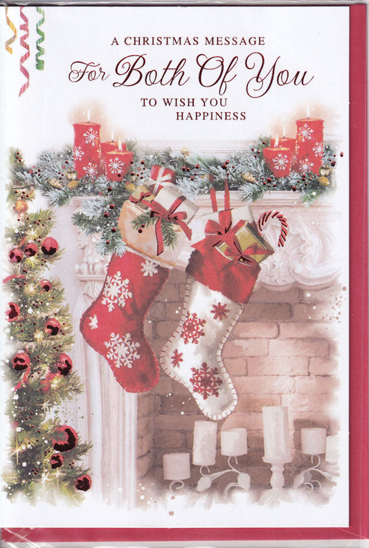 A Christmas Message For Both Of You Card - Simon Elvin