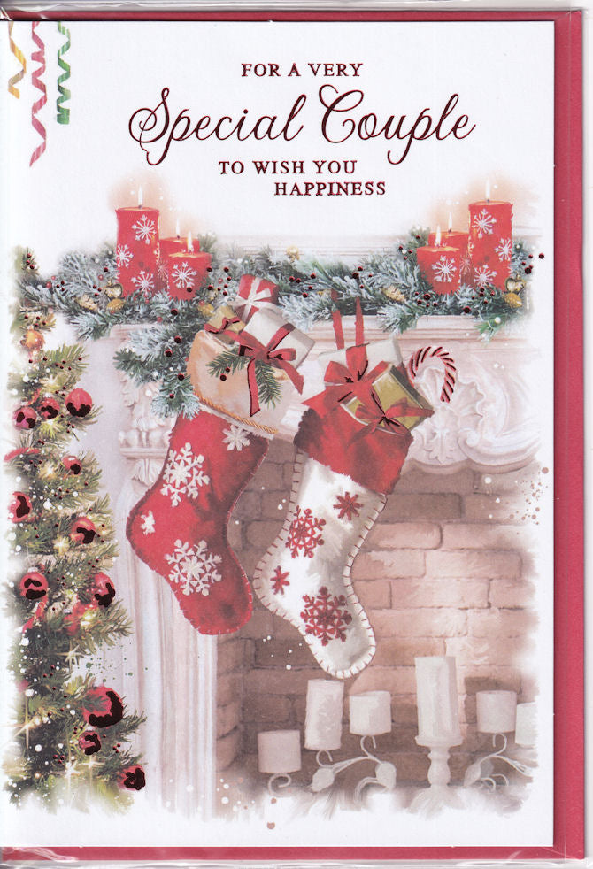 For A Very Special Couple To Wish You Happiness Christmas Card - Simon Elvin