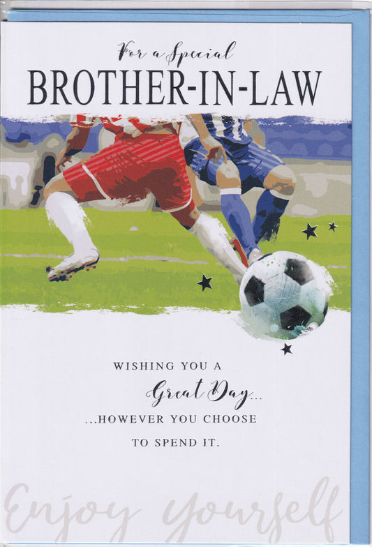Football For A Special Brother-In-Law Birthday Card - Simon Elvin