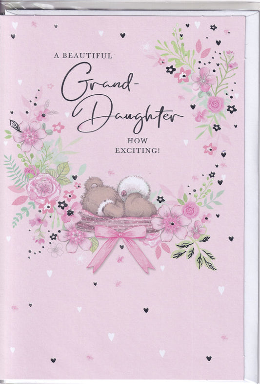 A Beautiful Grand-Daughter How Exciting! Card - Simon Elvin