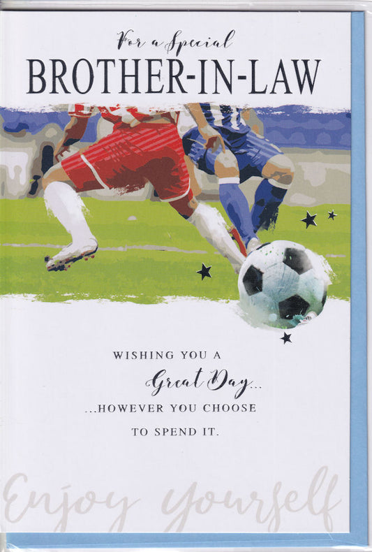 Football For A Special Brother-In-Law Birthday Card - Simon Elvin