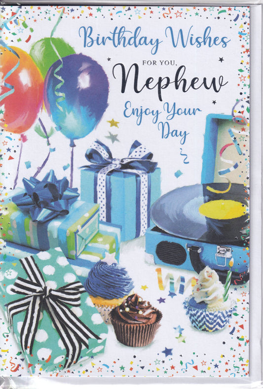 For You Nephew Birthday Wishes Card - Simon Elvin