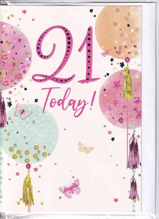21 Today! Birthday Card - Simon Elvin