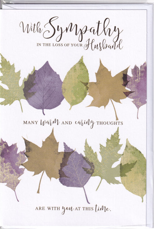 In The Loss Of Your Husband With Sympathy Card - Simon Elvin