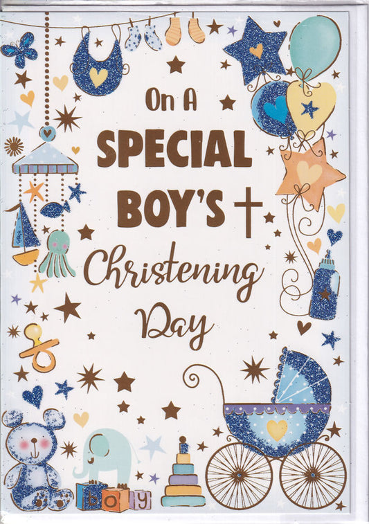 On A Special Boy's Christening Day Card - Xpress Yourself