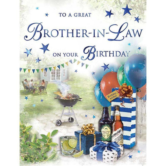 To A Great Brother-In-Law On Your Birthday Card