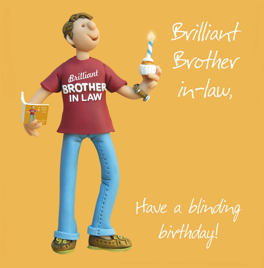 Brilliant Brother-In-Law Birthday Card - Holy Mackerel