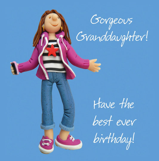 Gorgeous Granddaughter! Have The Best Ever Birthday! Card - Holy Mackerel