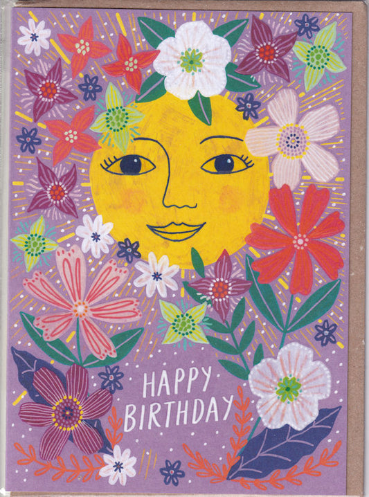 Beautiful Sun Happy Birthday Card - Earlybird Designs
