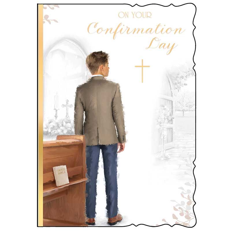 Boy On Your Confirmation Day Card - Out Of The Blue