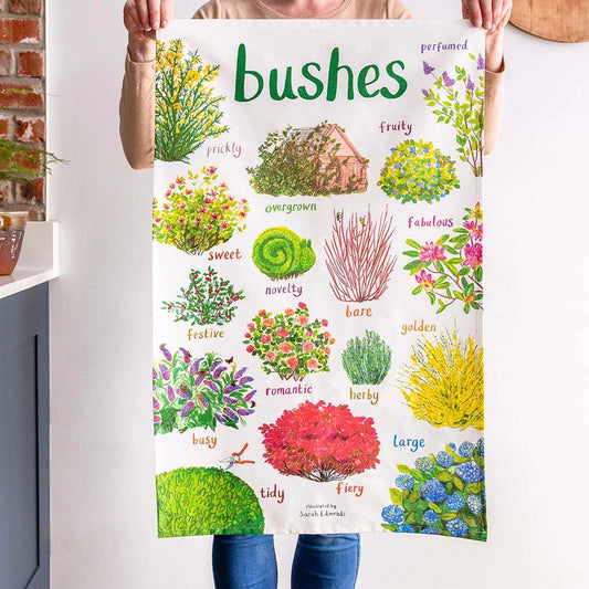 Bushes Cotton Tea Towel - Sarah Edmonds