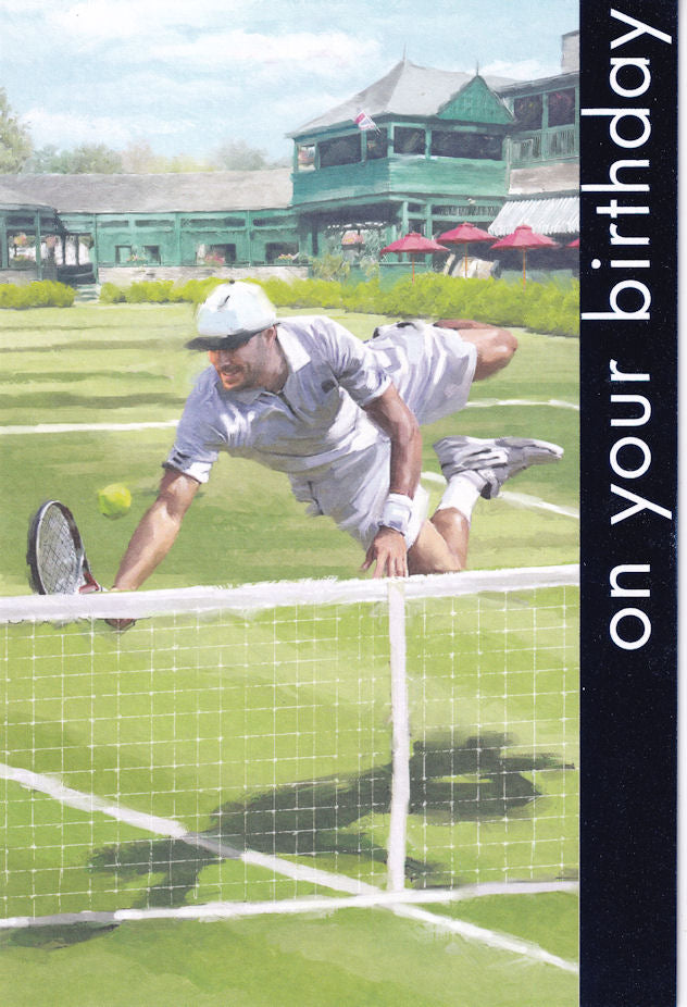 Tennis On Your Birthday Card - Nigel Quiney