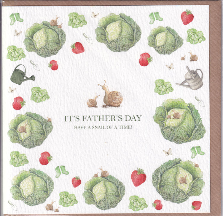 Gardening Have A Snail Of A Time! Father's Day Card - West Country Designs